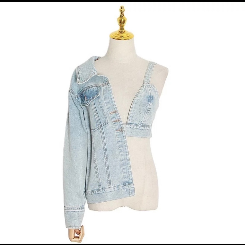 Asymmetrical Denim jacket NEW
